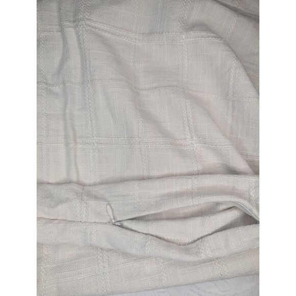 🛋️ NWOT Hckot Checkered Linen Blend Throw Pillow Covers 20" Set of 2 - Picture 6 of 6